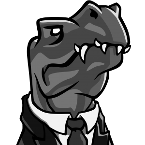 Middle Management Dino - 3333 x 3333